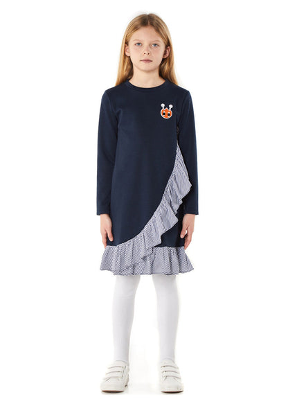 Owa Yurika Katya Girls Dress Navy