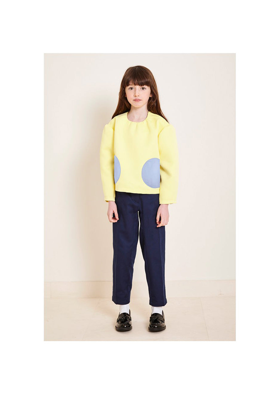 Owa Yurika Lihua Girls Top Yellow