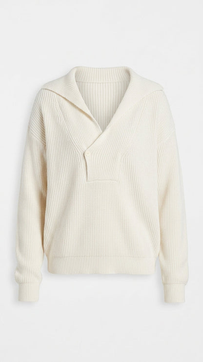 Quinn Cashmere Blend Sweater - Winter White
